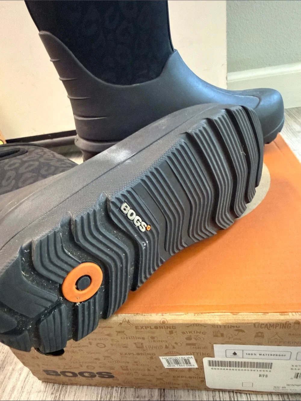 Bogs Kids Black Tall Waterproof Rain & Snow Boots